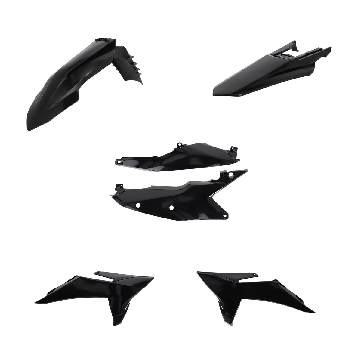 Acerbis Plastic Kit Black For KTM XCF-W 450 2026-2027