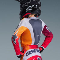 Alpinestars 2026 Youth Fluid Portl Motocross Jersey Red Grey