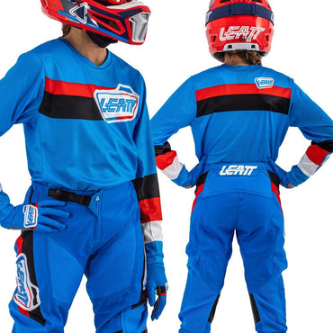 Leatt 2025 Motocross Combo Ride Kit 3.5 Youth Pitboard Royal