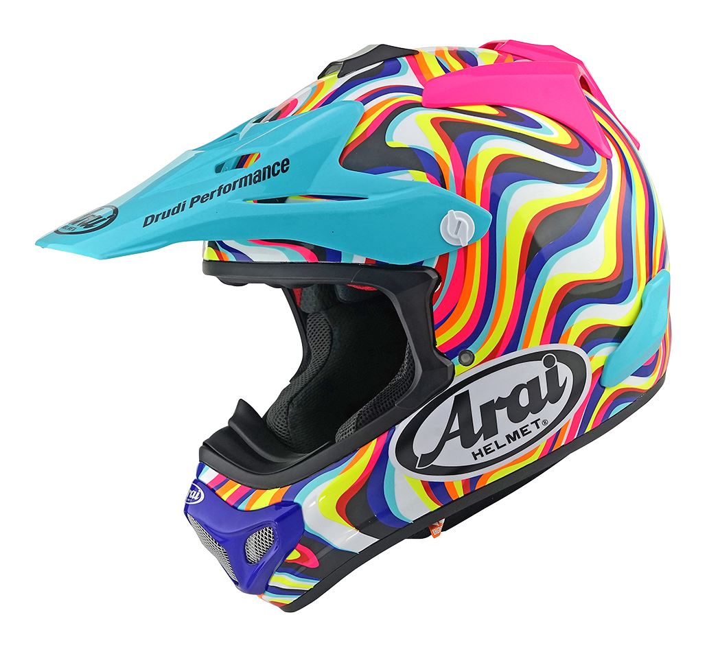 Arai MX-V Evo New 2025 Motocross Helmet Stream Pink ECE 22-06