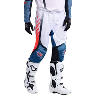Troy Lee Designs 2025 Motocross GP PRO AIR Bands Pants White Indigo