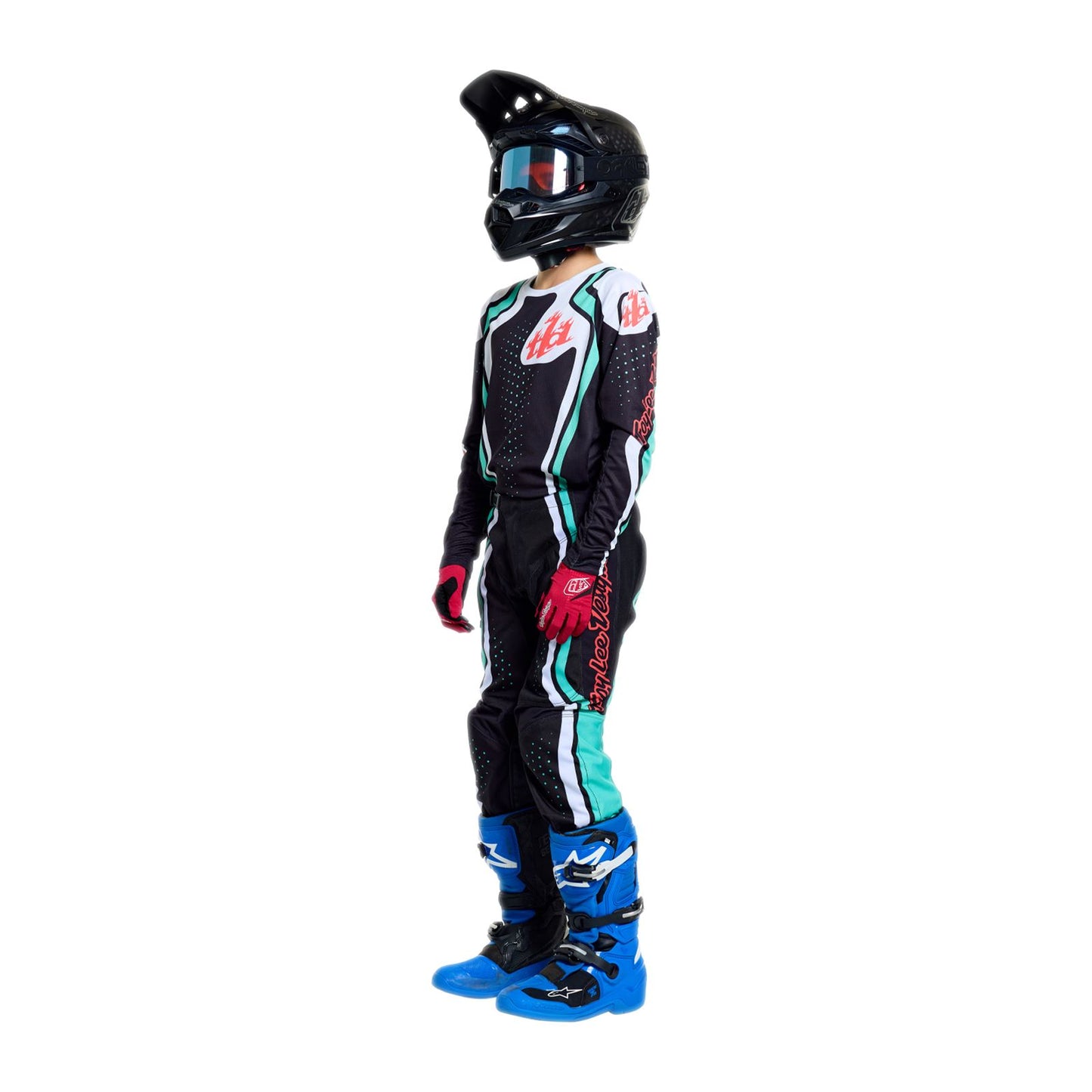 Troy Lee Designs Spring 2026 Youth GP Pro Roller MX Combo Kit Black Teal