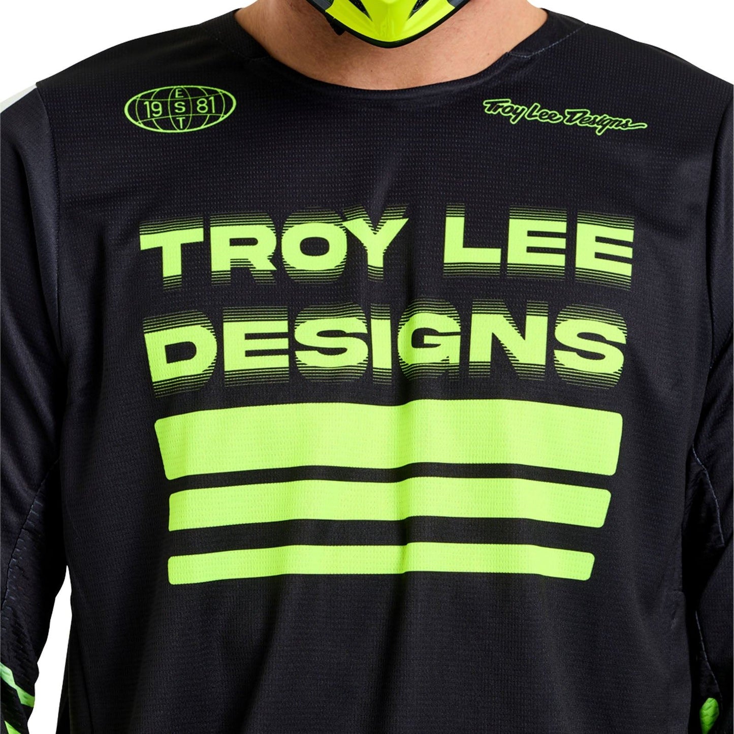 Troy Lee 2026 Motocross Jersey GP Pro Segment Black Flo Yellow