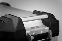 SW-Motech TRAX ADV Left Side Motorcycle Case Aluminum 45 Litre Silver