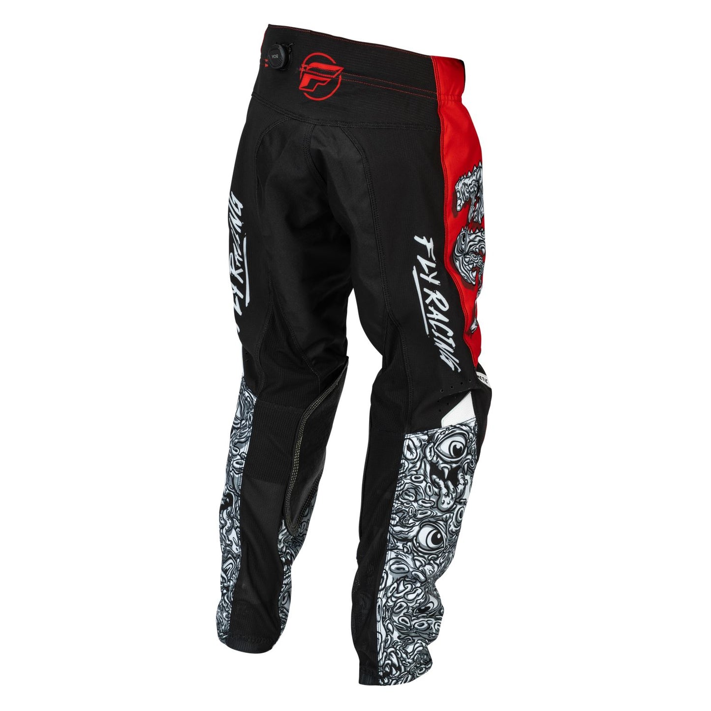 Fly Racing 2026 Motocross Pants Kinetic Mutant Youth  Red White Black