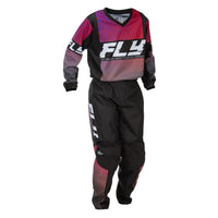 Fly Racing 2026 Motocross Combo Kit F-16 Youth  Black Red Purple