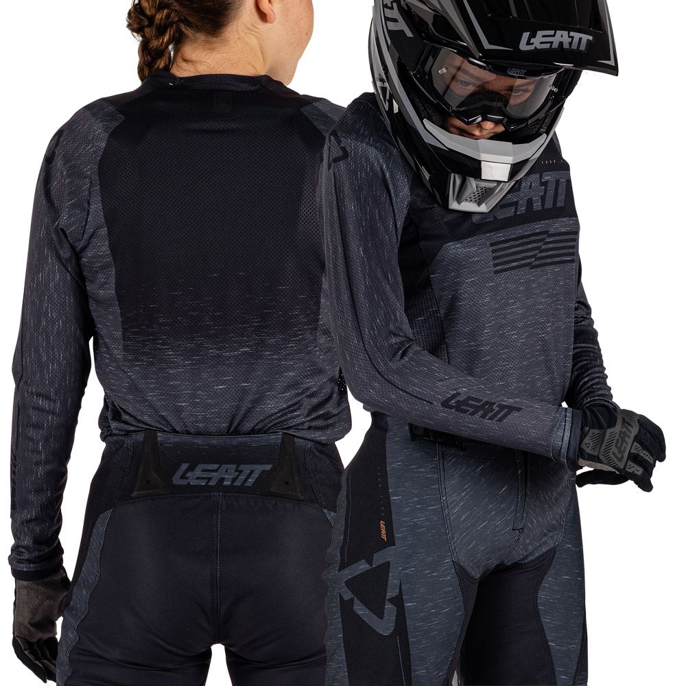 Leatt 2026 Motocross Jersey Youth 4.5 Stealth Black Grey