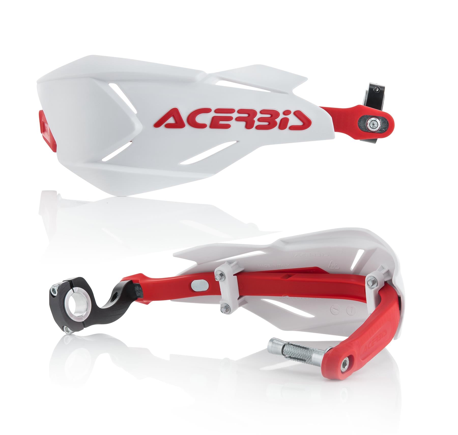 Acerbis X-Factory White Red Handguards Beta RR 350 430 4T Racing 2020 - 2024