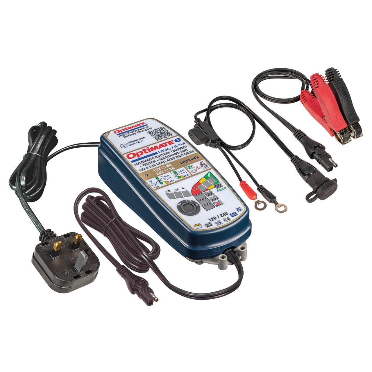 OptiMate 6 Gold 12V 6A 24V 3A  Battery Charger Optimiser