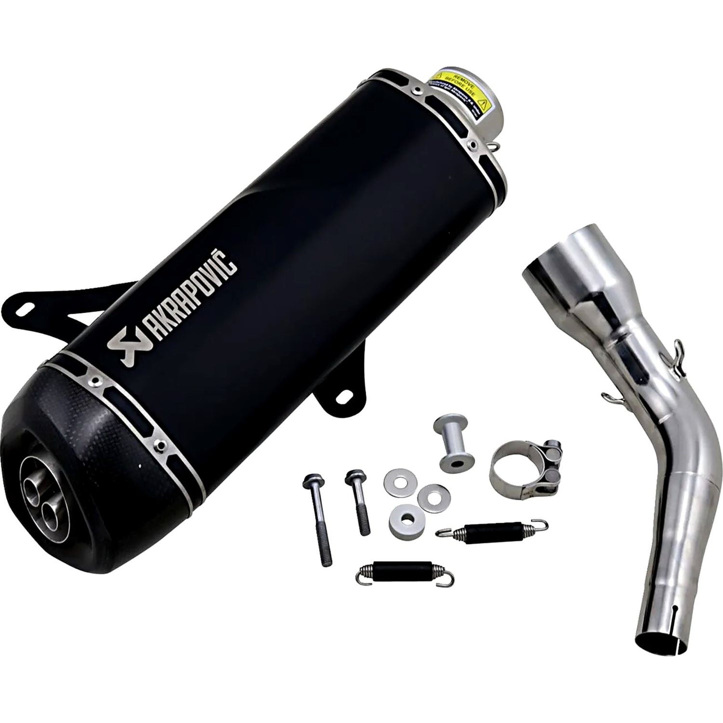 Akrapovic Stainless Steel Black Line Slip On Silencer For Vespa GTS 300 I.E. ABS Touring 2014-2020