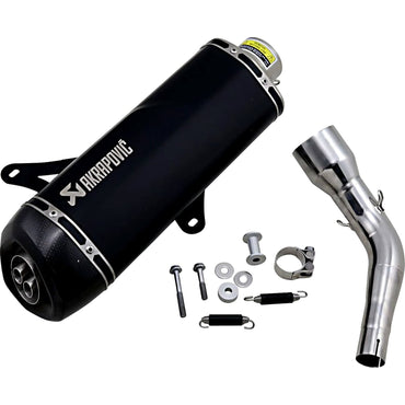 Akrapovic Stainless Steel Black Line Slip On Silencer For Vespa GTS 250 I.E. 2005-2012