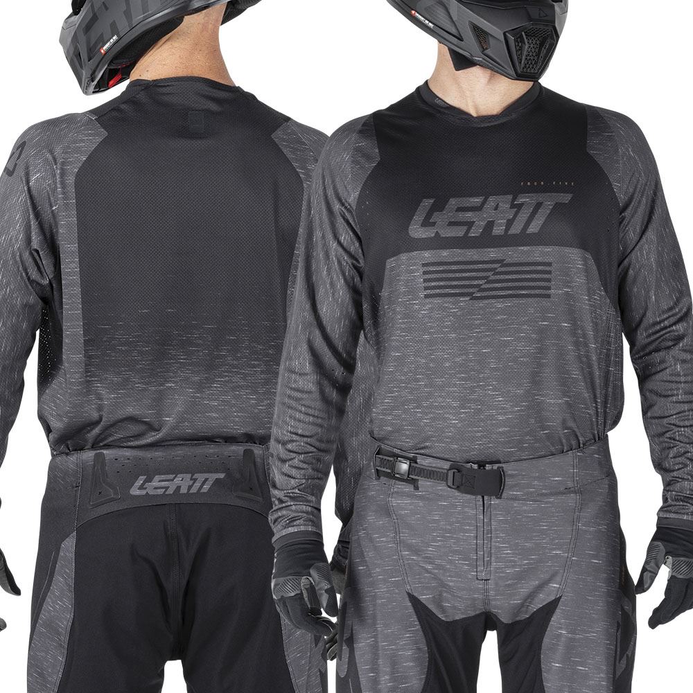 Leatt 2026 Motocross Jersey 4.5 Lite Stealth Black Grey