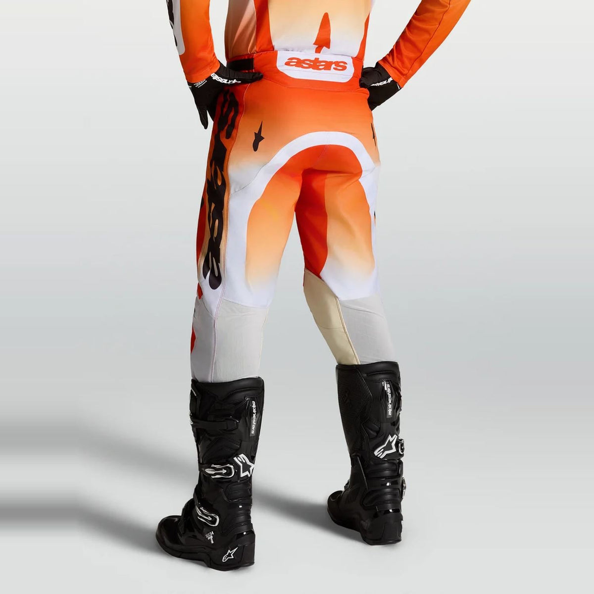 Alpinestars 2027 Racer Amber MX Pants Cardinal Red Light Lilac Black