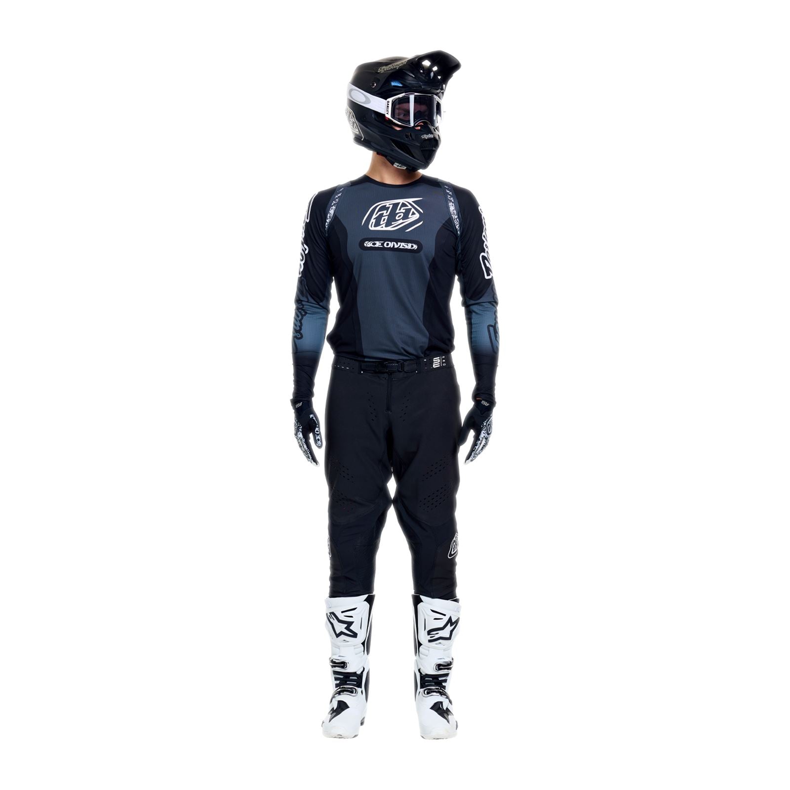 Troy Lee Designs Spring 2026 SE PRO Server MX Combo Kit Black Grey