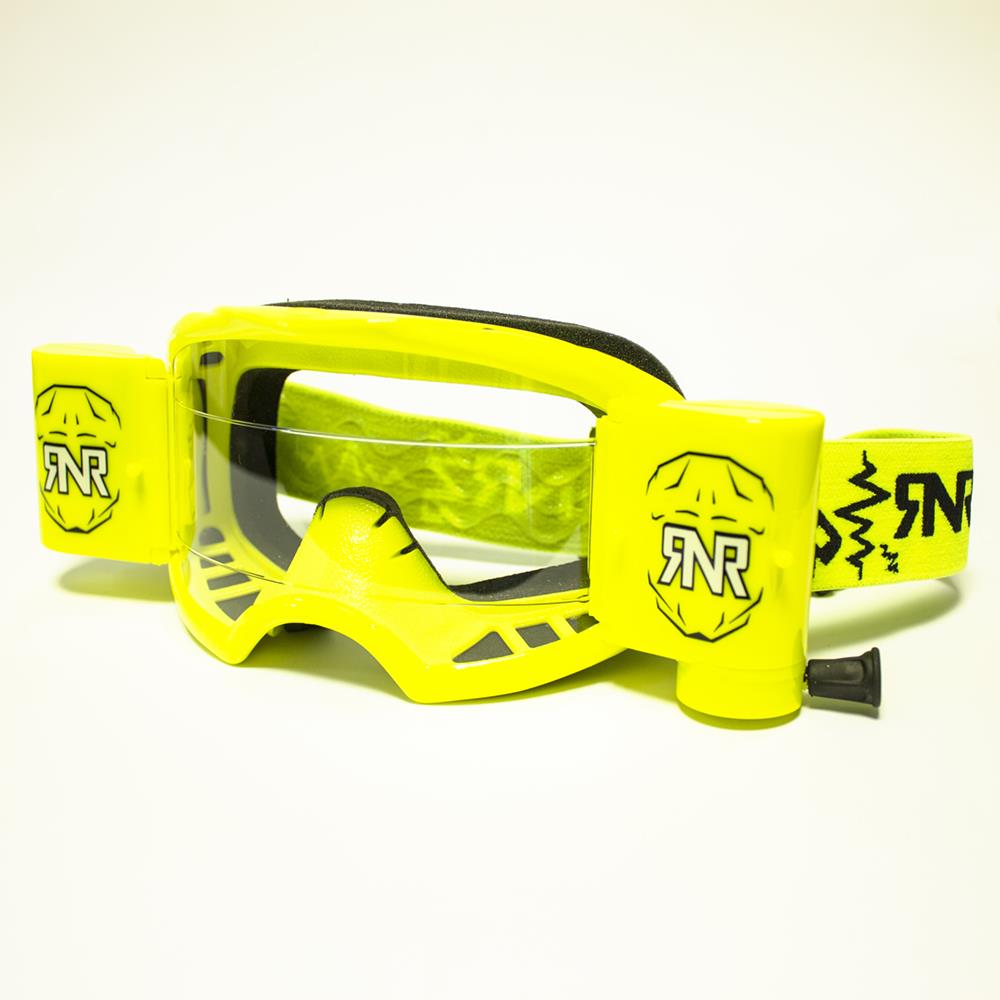 RNR Colossus Wide Vision WVS Goggle Neon Yellow  48mm Roll Off