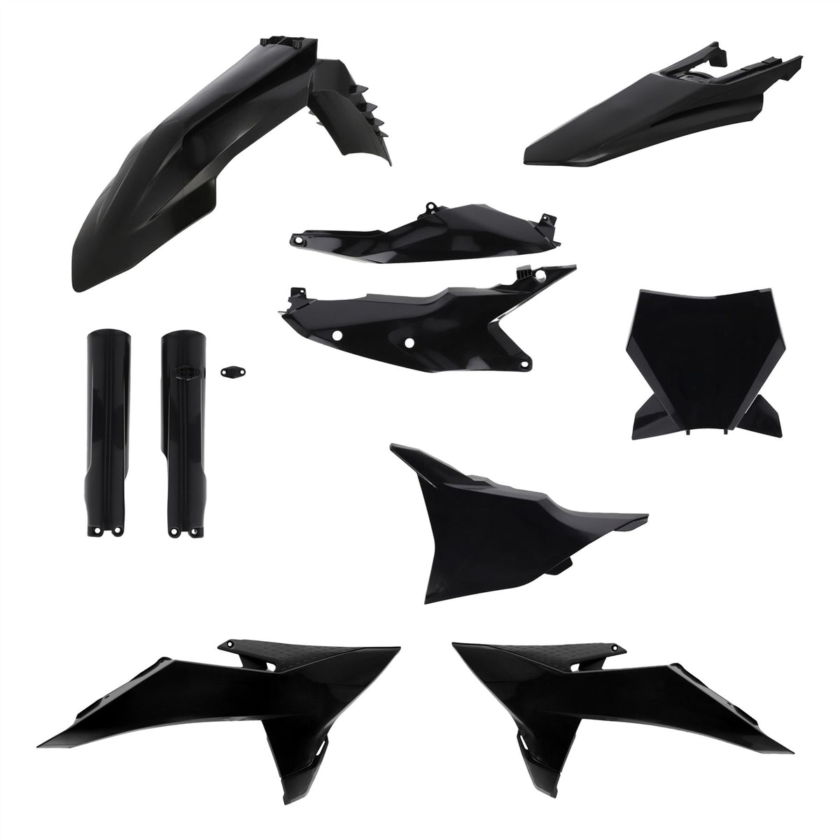 Acerbis Full Plastic Kit Black For KTM XC 250 2025-2027