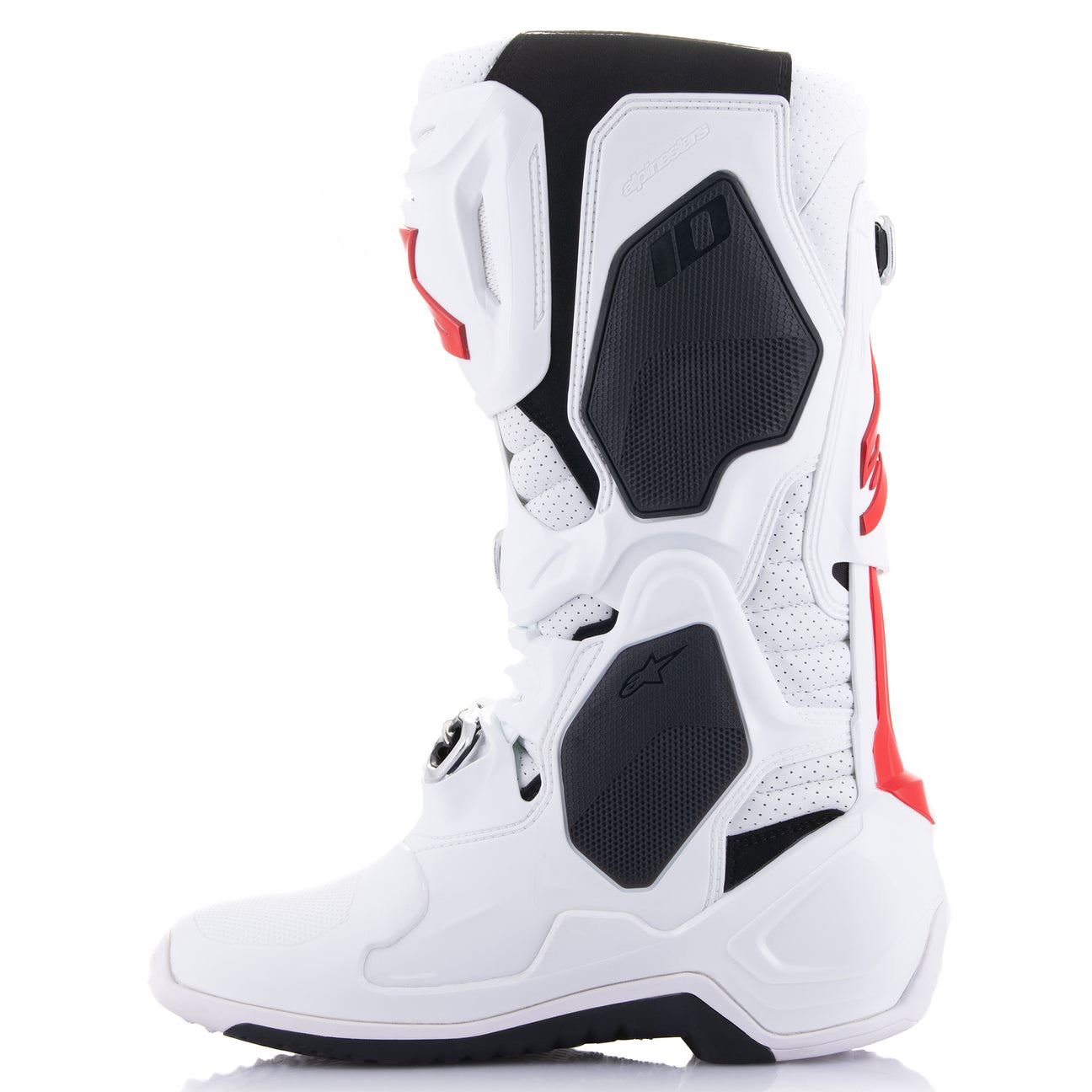 Alpinestars 2026 Tech 10 Supervented Motocross Boots White Bright Red