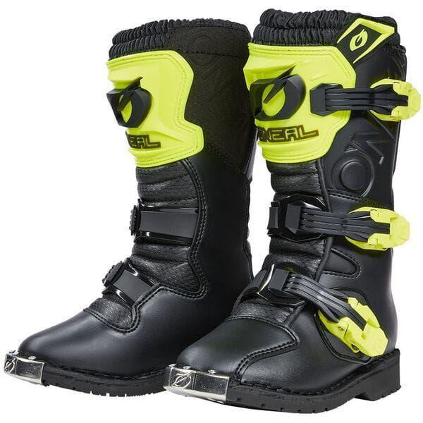 O'Neal 2024 Motocross Boots Rider Pro Youth Neon Yellow