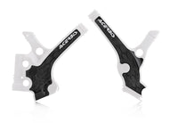 Acerbis X-Grip Frame Protector Guards White Black For Yamaha YZ 85 2019-2021