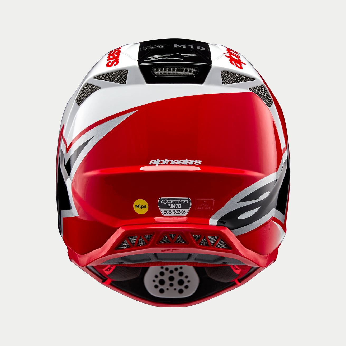 Alpinestars 2024 Supertech SM10 Unite Red White Motocross Helmet
