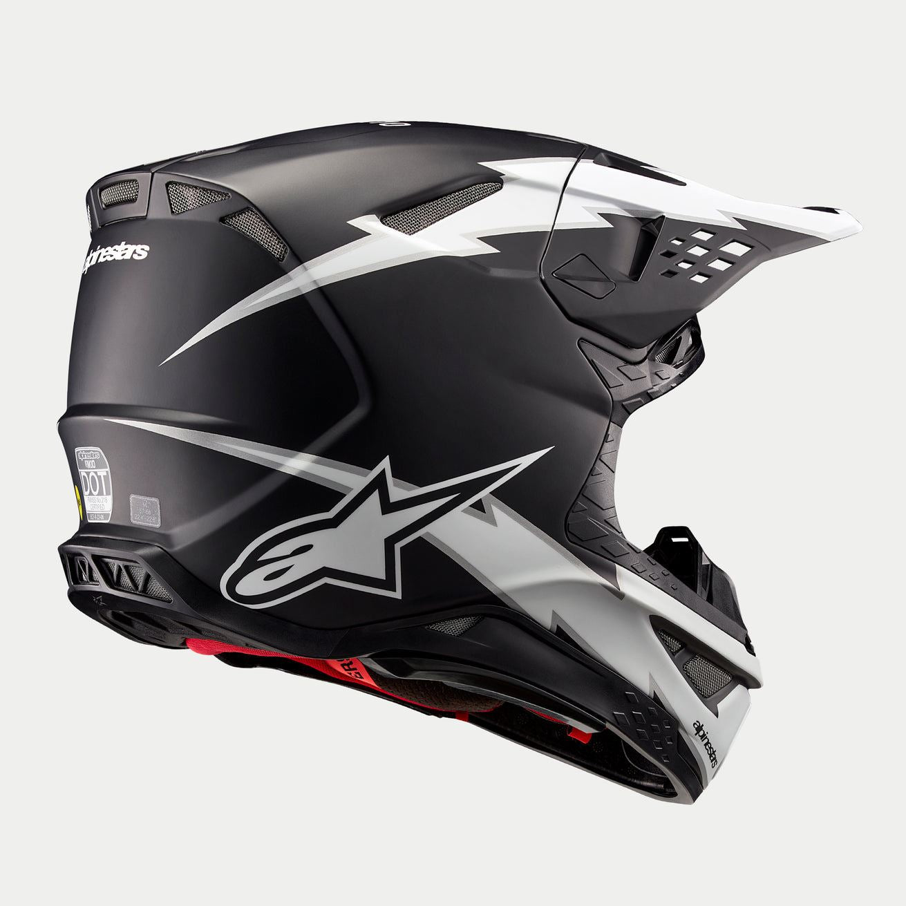 Alpinestars 2026 Supertech SM10 Ampress Black White Matt Motocross Helmet