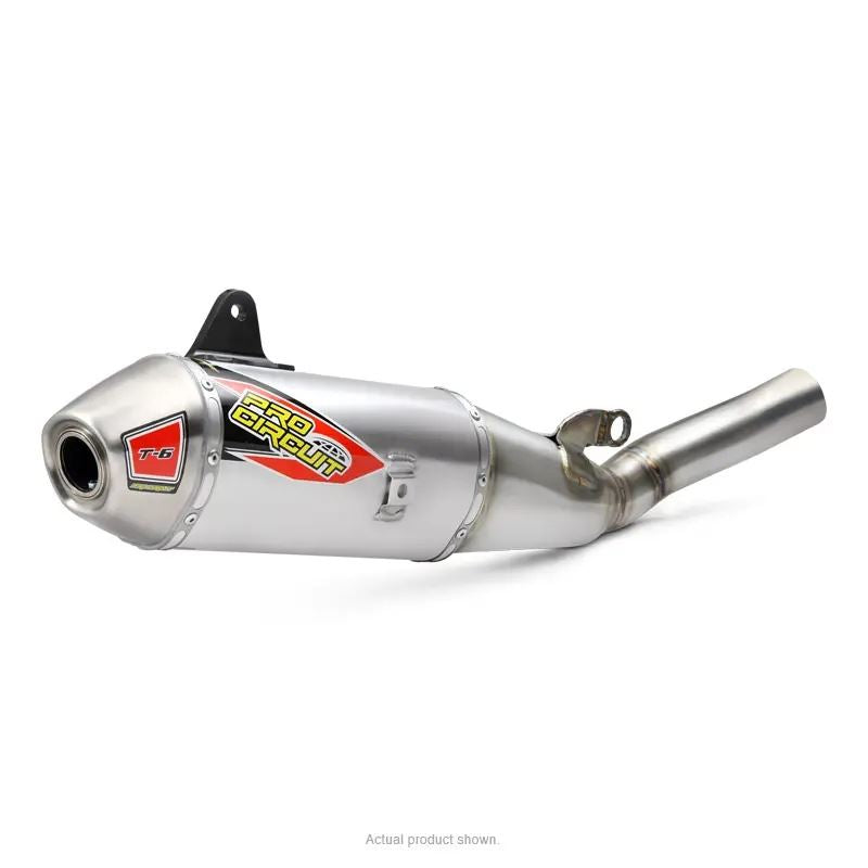 Pro Circuit T-6 Stainless Slip-On Silencer  For Yamaha YZ 250F 2019-2026