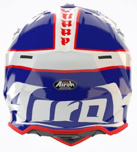 Airoh 2025 Helmet Wraaap Youth Youth Broken Blue Red Gloss