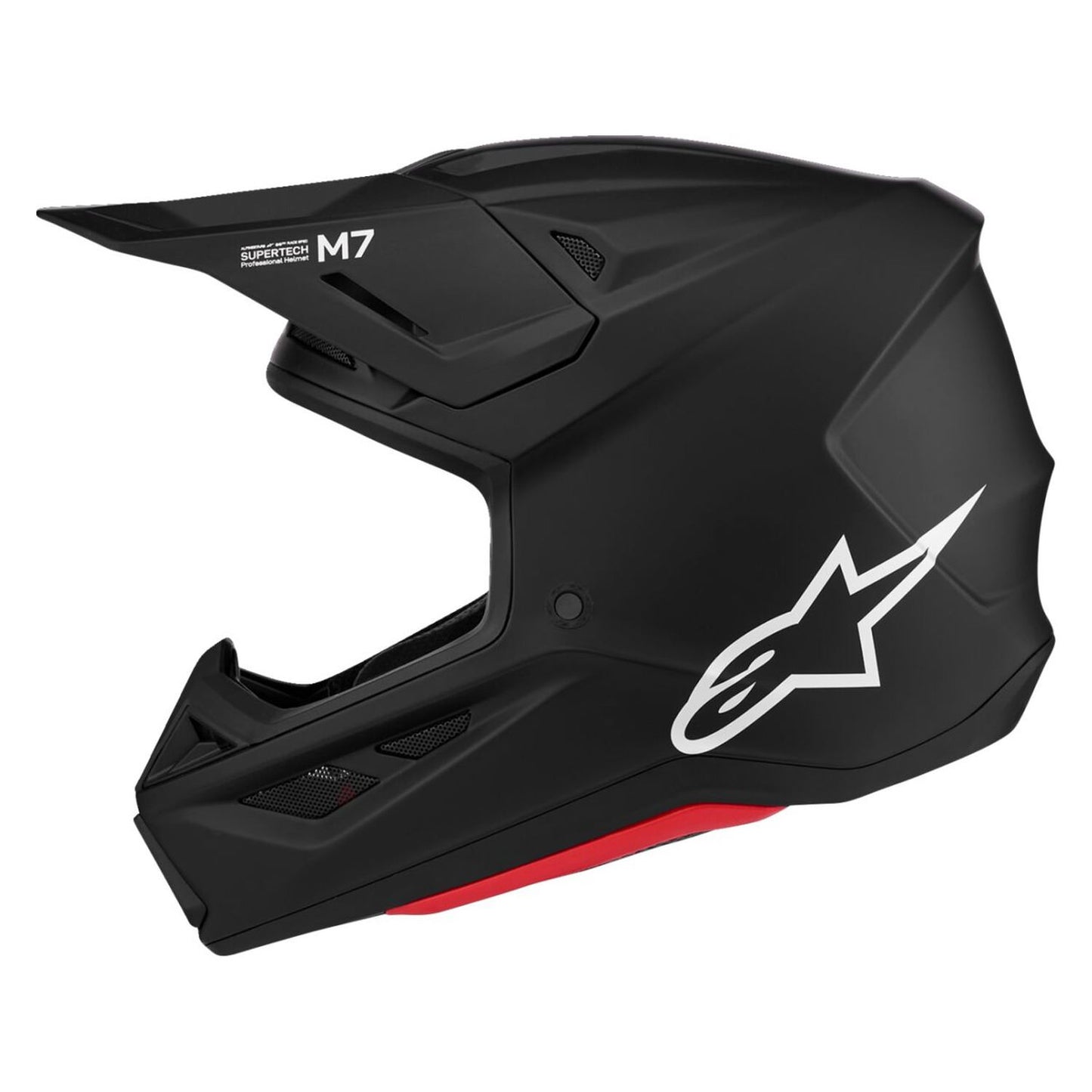 Alpinestars 2027 S-M7 Solid MX Helmet Black Matt