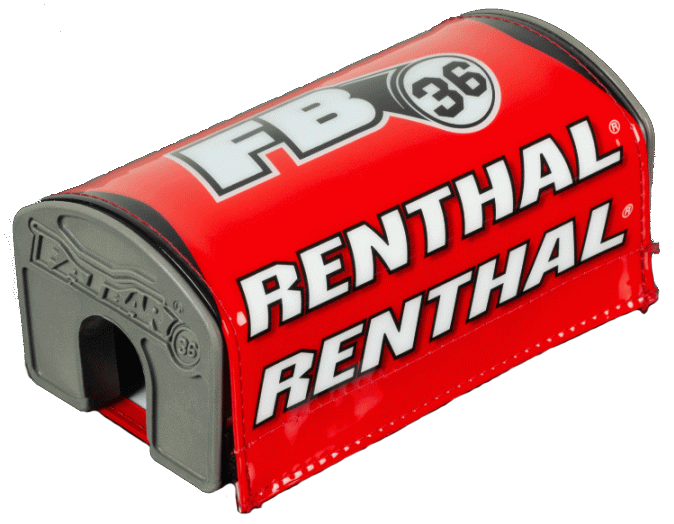 Renthal Fat Bar 36 Pad Red Black White Bar Pad New