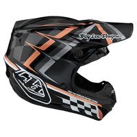 Troy Lee Designs 2025 SE4 Polyacrylite Helmet W/MIPS Warped Black Copper