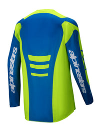 Alpinestars 2025 Fluid Haul Motocross Jersey Yellow Fluo Blue