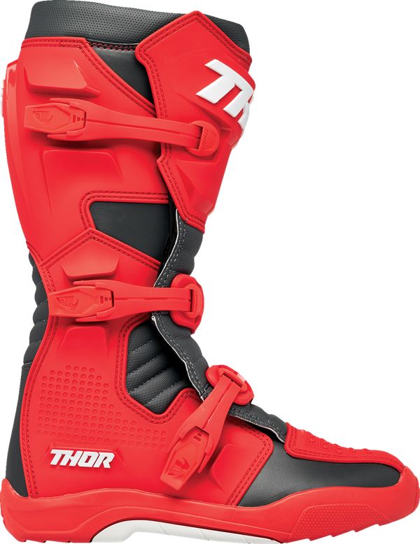 Thor 2024 Youth Blitz XR Red Charcoal Motocross Boots