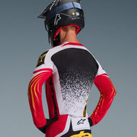 Alpinestars 2026 Techstar Nomur Motocross Jersey Light Grey Red Black