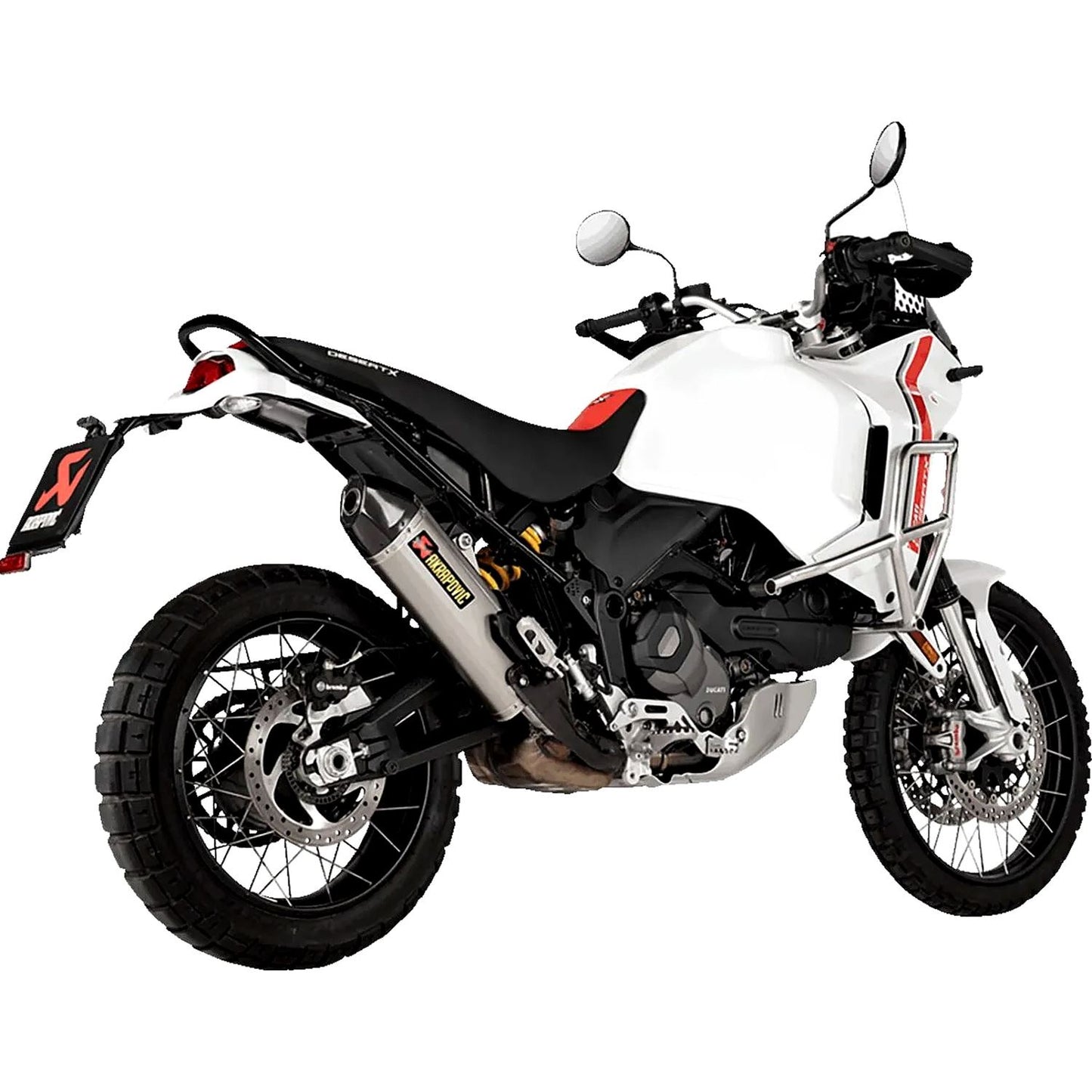 Akrapovic Titanium Line Slip On Silencer For Ducati DESERT X 950 ABS 2022-2024
