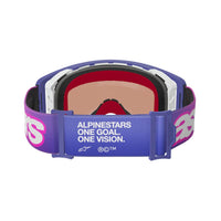 Alpinestars 2026 Supertech Vision Vista Motocross Goggles Purple Flo Pink Mirror Blue One Size
