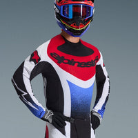Alpinestars 2026 Techstar Knif Motocross Jersey Black White Red
