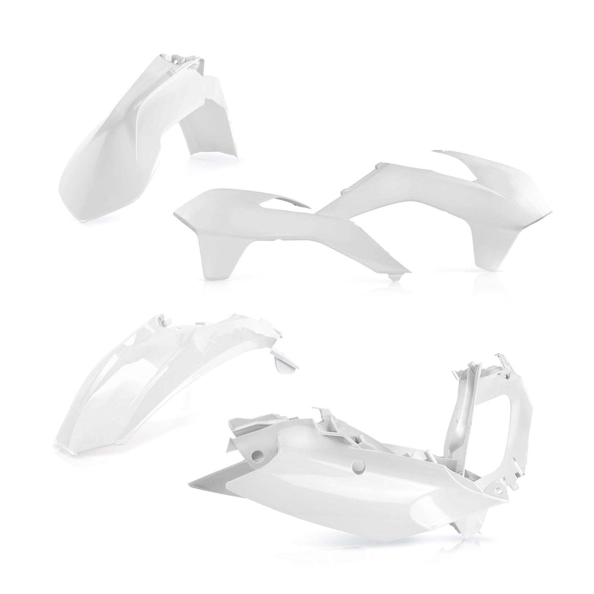 Acerbis Plastic Kit White For KTM EXC-F 250 2014-2016