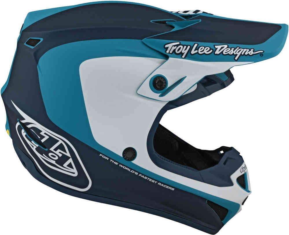 Troy Lee Designs SE4 Polyacrylite Helmet W/MIPS Corsa Marine Blue