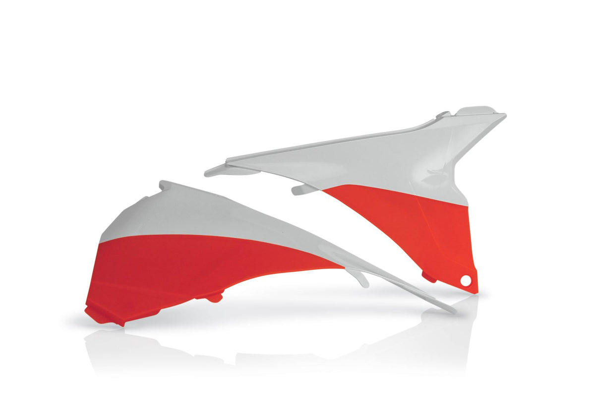 Acerbis Air Box Covers Orange White For KTM SX 125 2013-2015