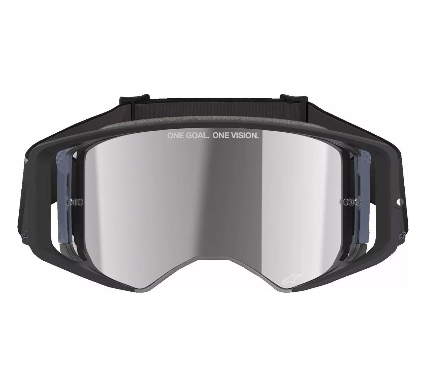 Alpinestars 2025 Goggles Supertech Corp Absolute Vision Black Grey Mirror Silver