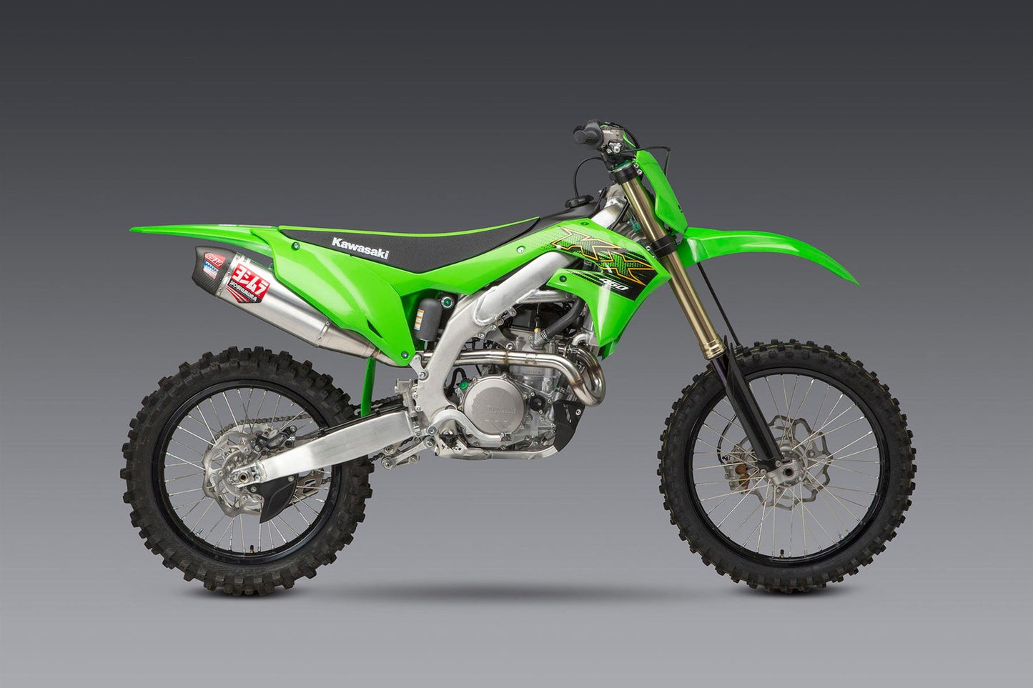Yoshimura RS-12 Full Exhaust System Stainless Aluminium Carbon Cap For Motocross Enduro Motorcycles
