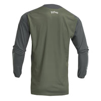 Thor 2025 Terrain Green Charcoal Enduro Jersey & Over The Boot Pants Combo Kit
