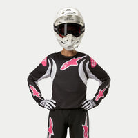 Alpinestars 2024 Stella Fluid Womens Motocross Jersey Black White CLEARANCE