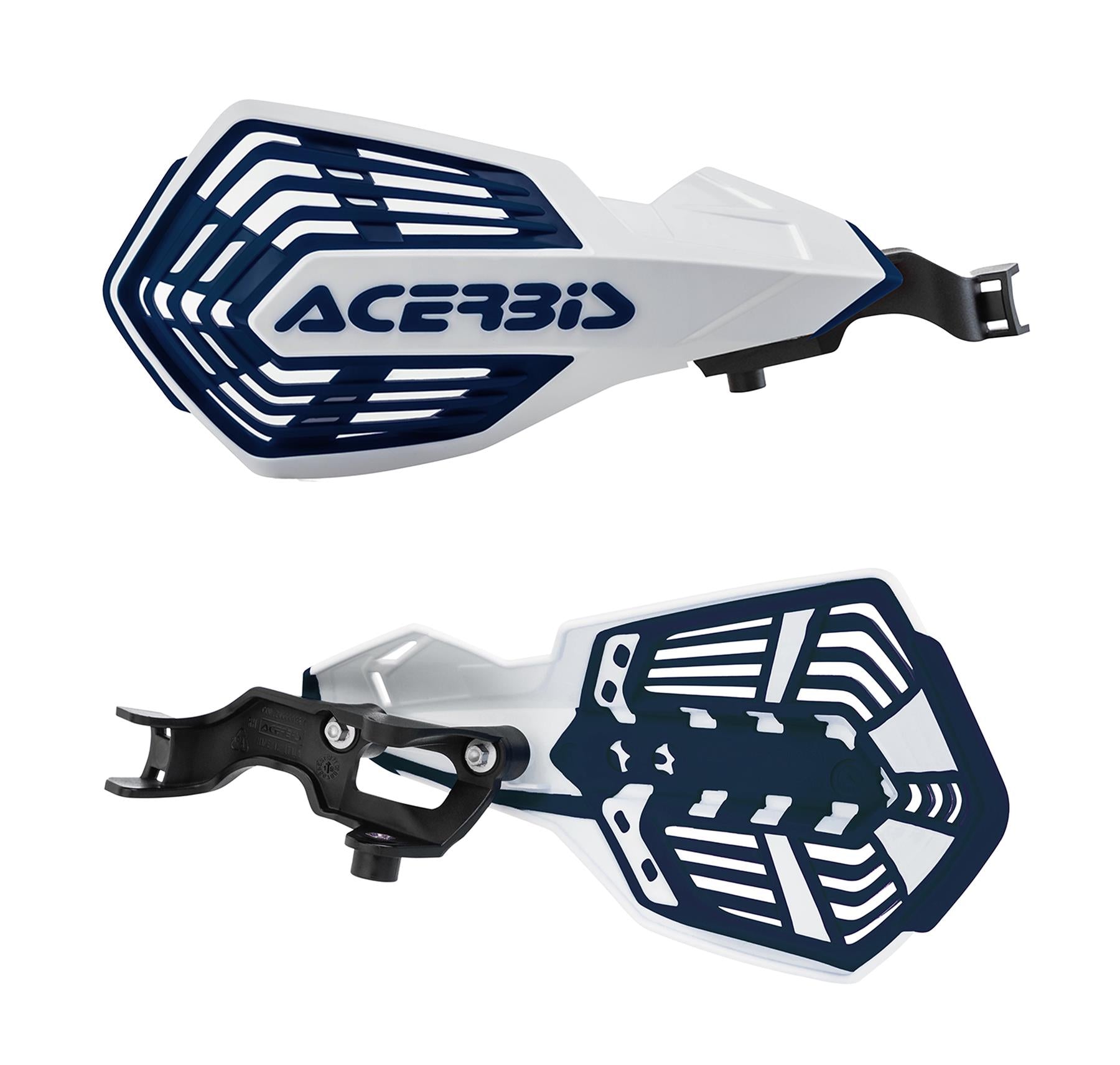 Acerbis K-Future Vented Handguards White Blue For Sherco SE SE-R SE-SD
