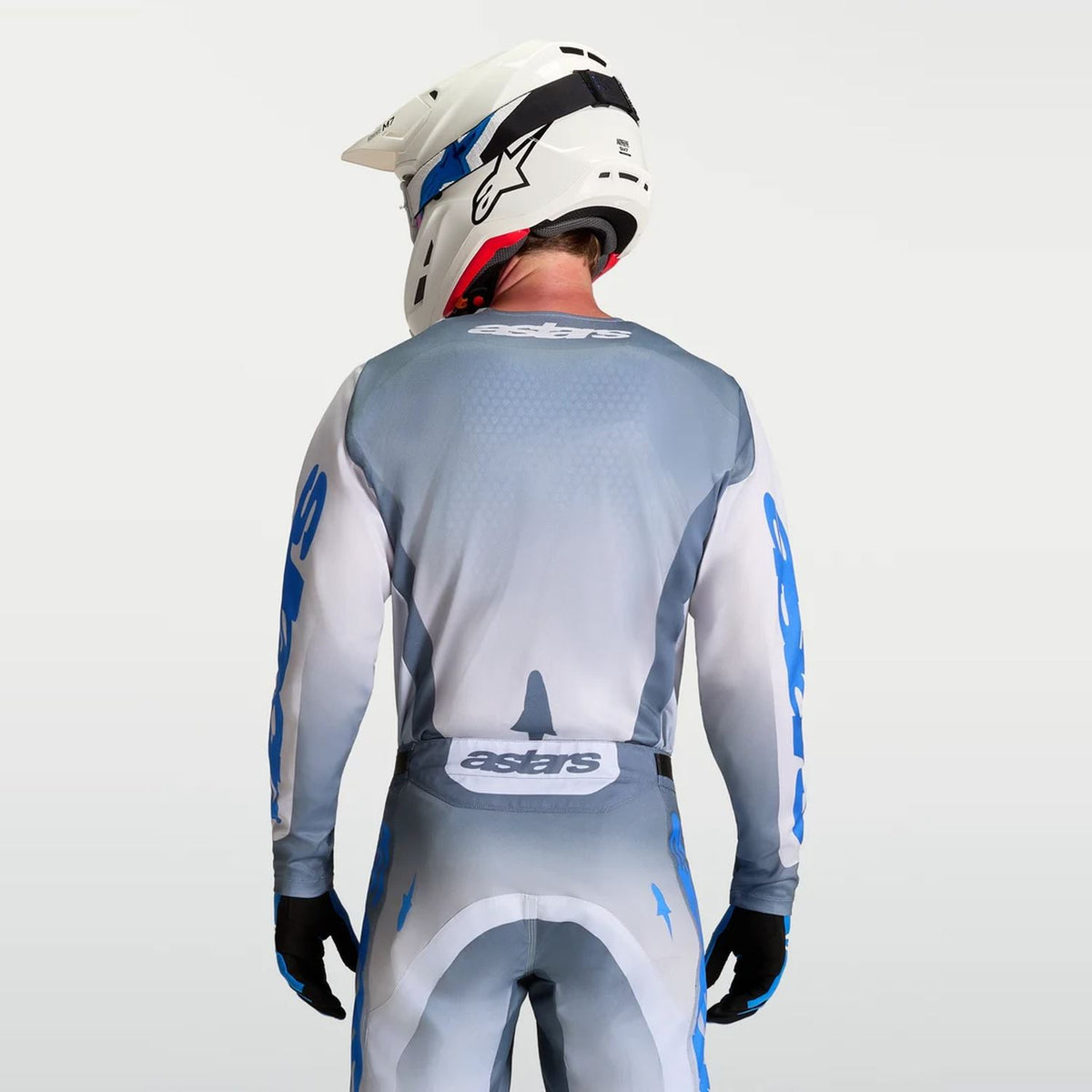 Alpinestars 2027 Racer Amber MX Jersey Ash Gray Light Lilac Ucla Blue