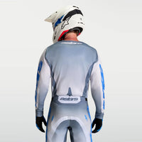 Alpinestars 2027 Racer Amber MX Jersey Ash Gray Light Lilac Ucla Blue