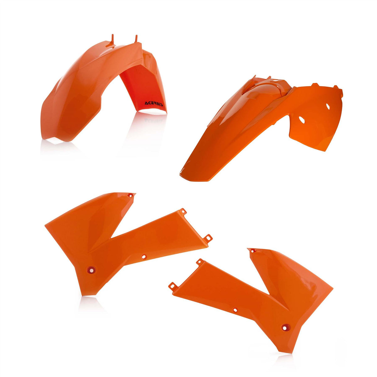 Acerbis Plastic Kit Orange For KTM MXC 300 US 2001-2002