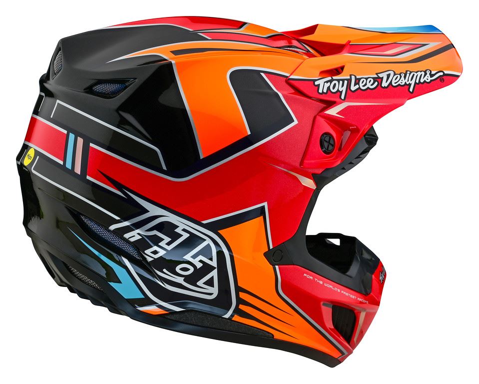 Troy Lee Designs 2025 SE5 Composite Helmet Efix Fire