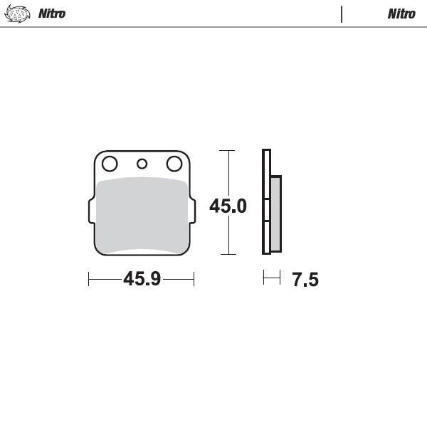 Moto-Master Nitro Sintered Brake Pads