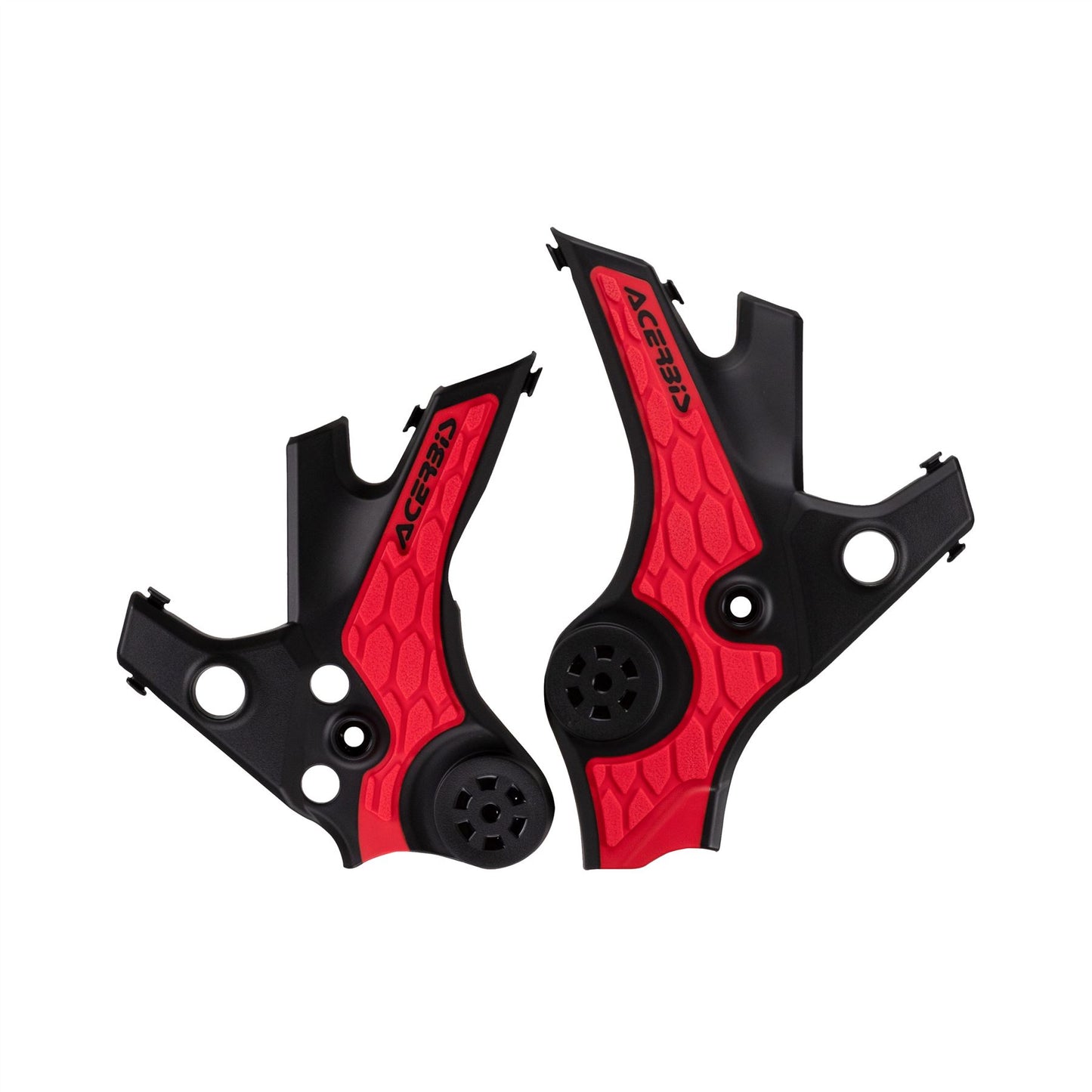 Acerbis X-Grip Frame Guards Black Red For Honda AFRICA TWIN 1100L 2020-2024